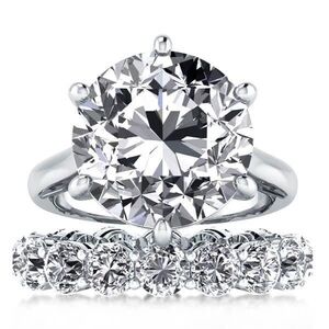 Classic Eternity Solitaire Bridal Set